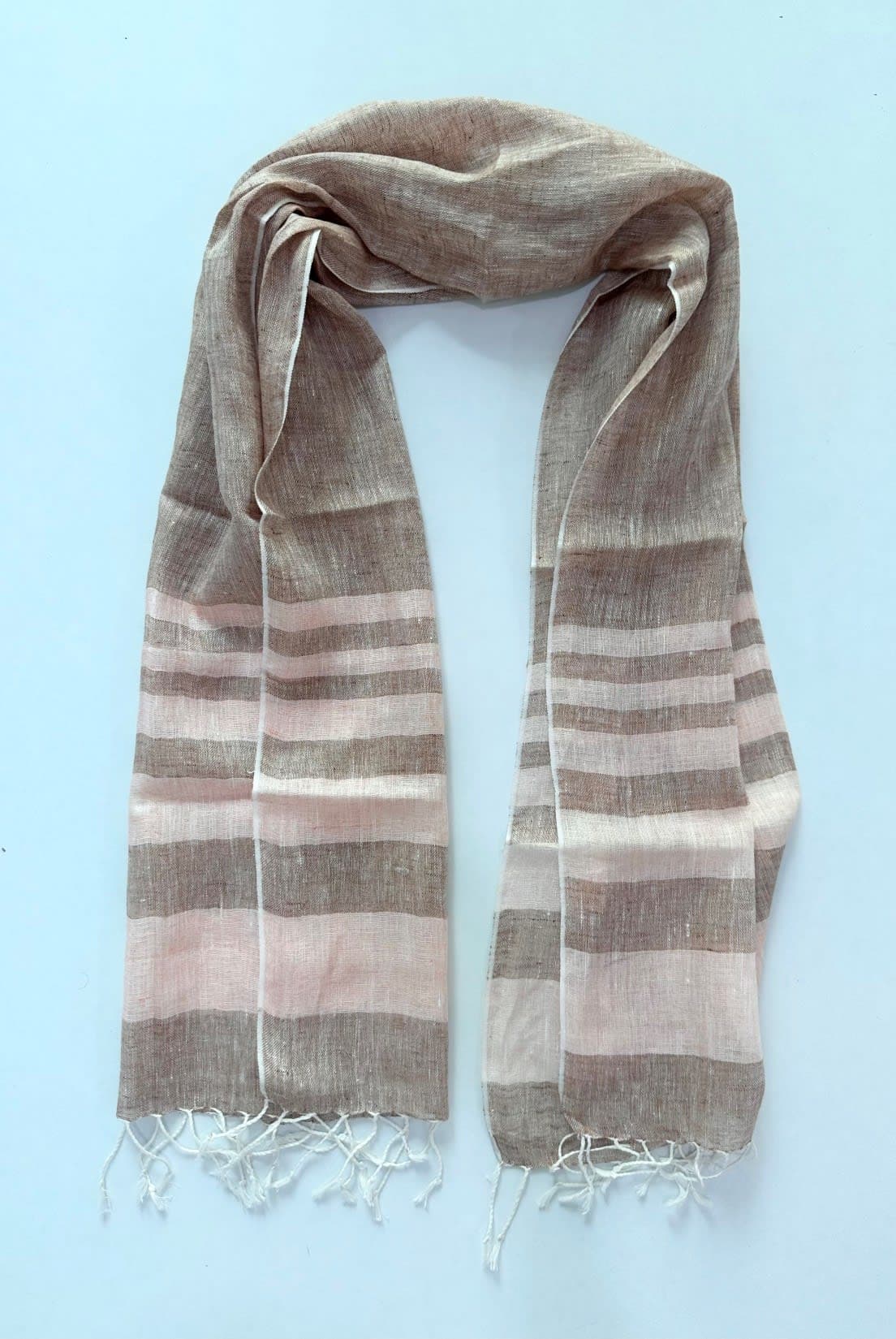 Textured Woven Linen Scarf