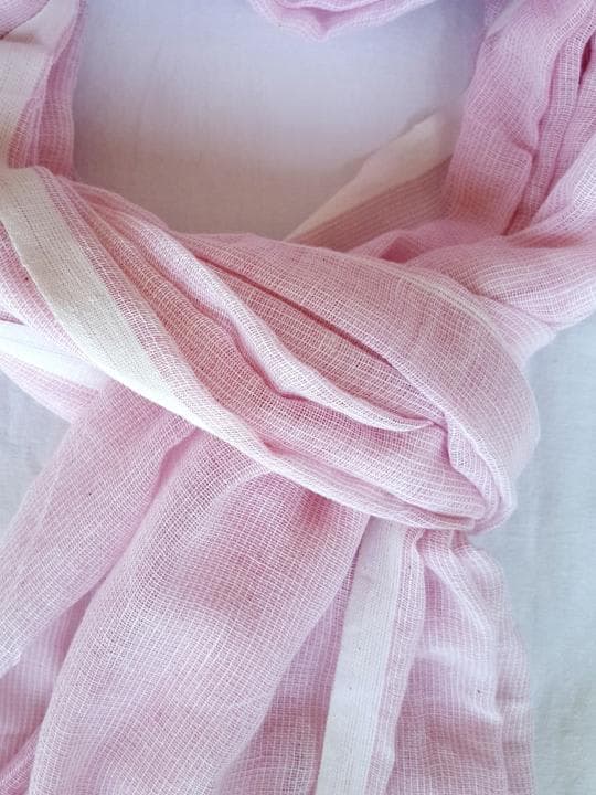 Ikat Woven Linen Blend Stole
