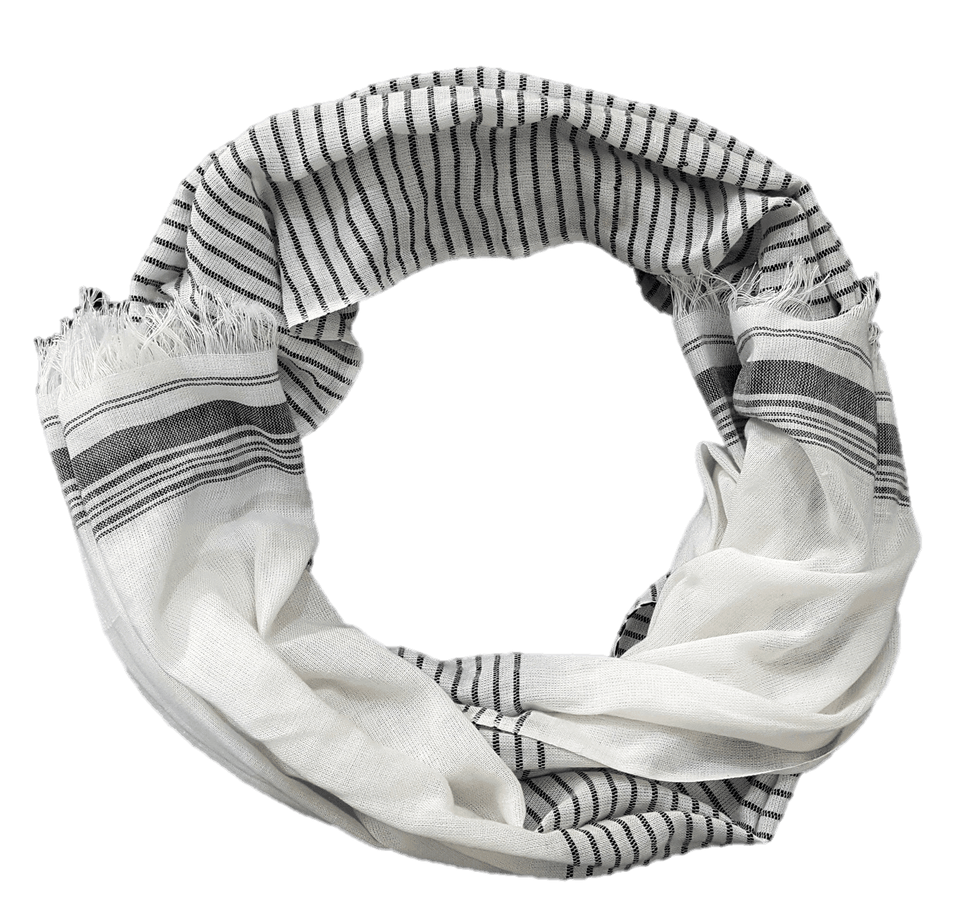 Jacquard Border Viscose Scarf