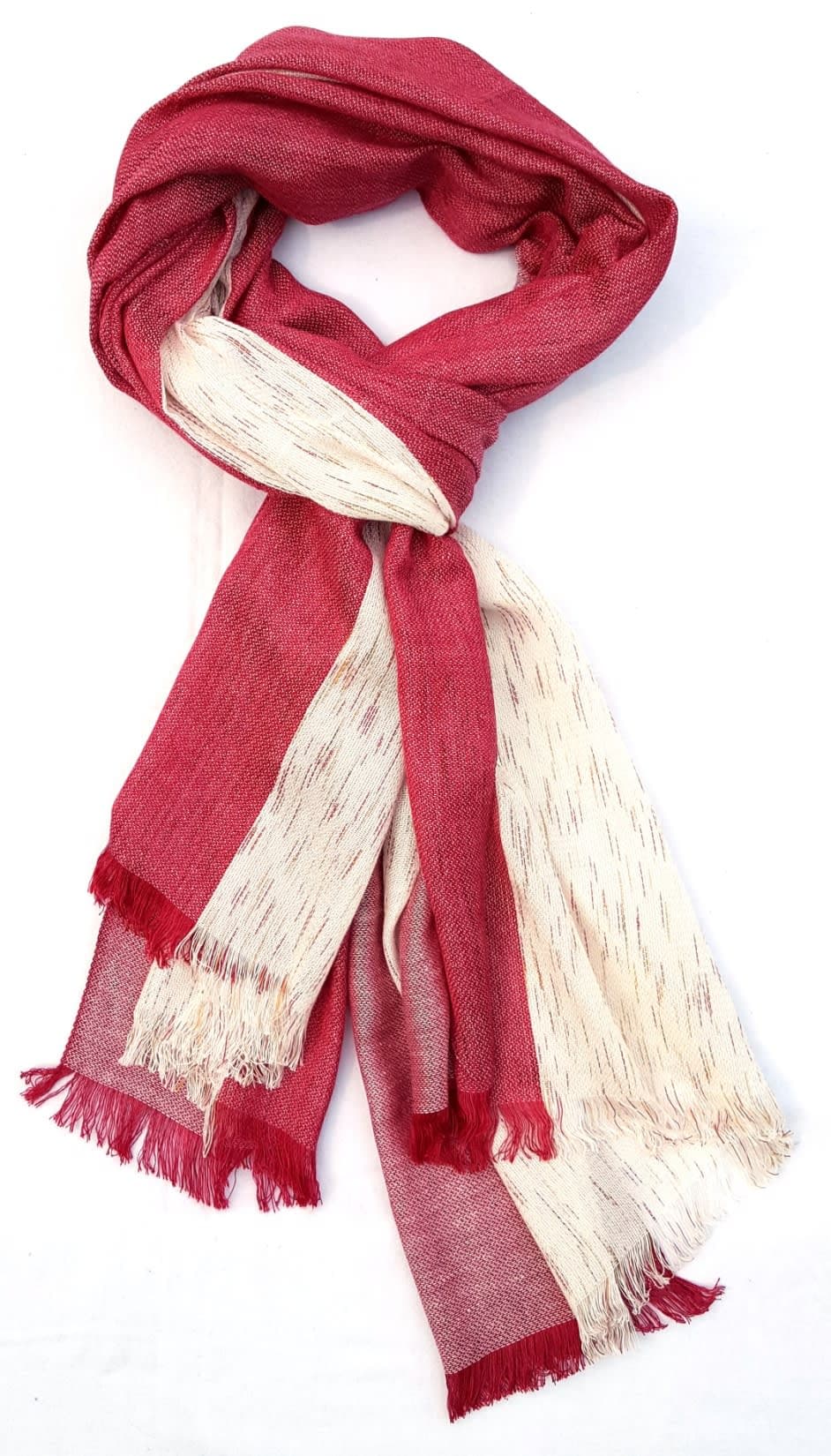 Color Block Woven Cotton Wrap