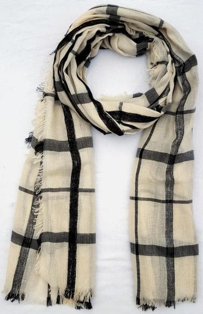 Leno Weave Cotton Scarf