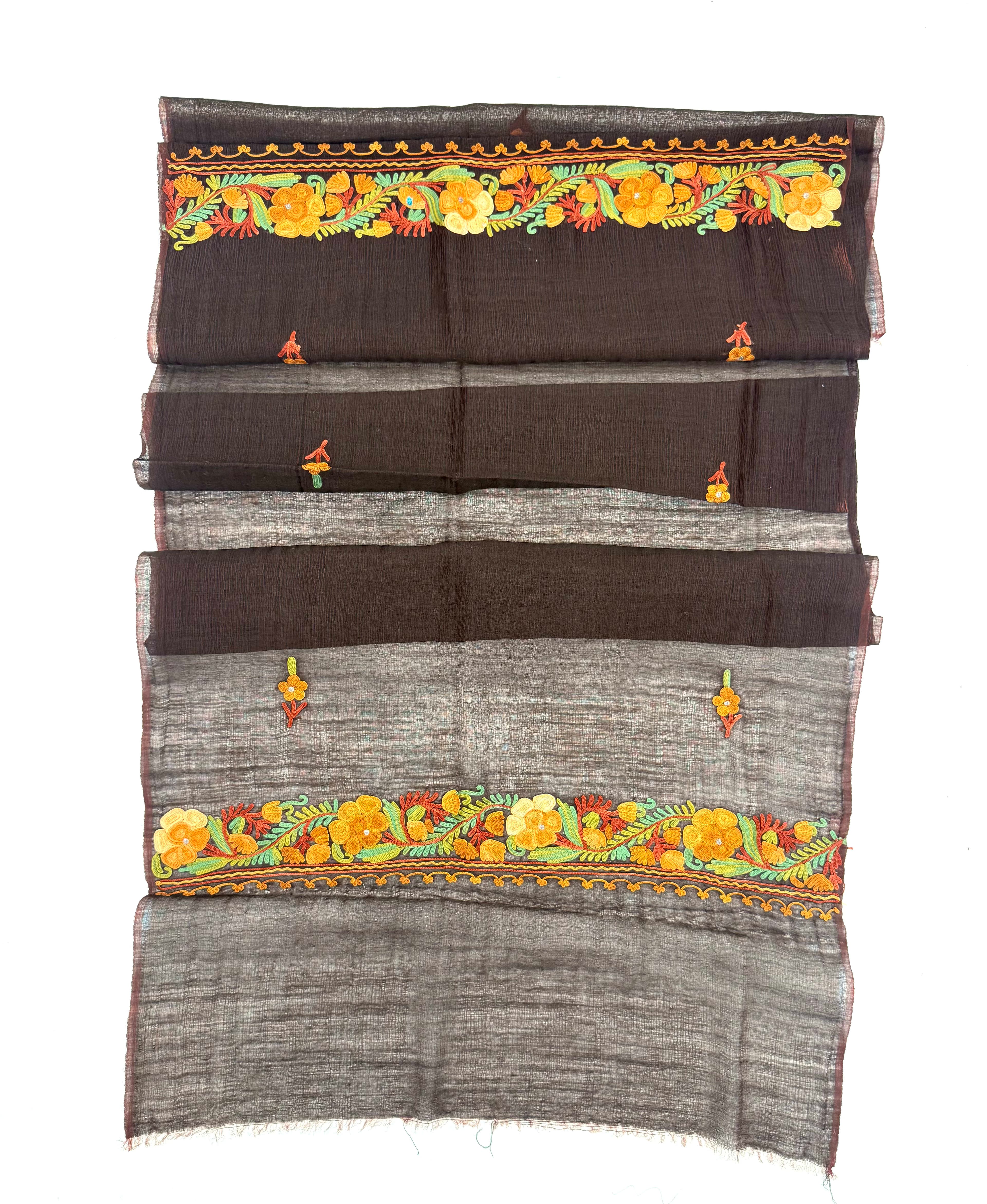 Midnight Elegance Silk Scarf