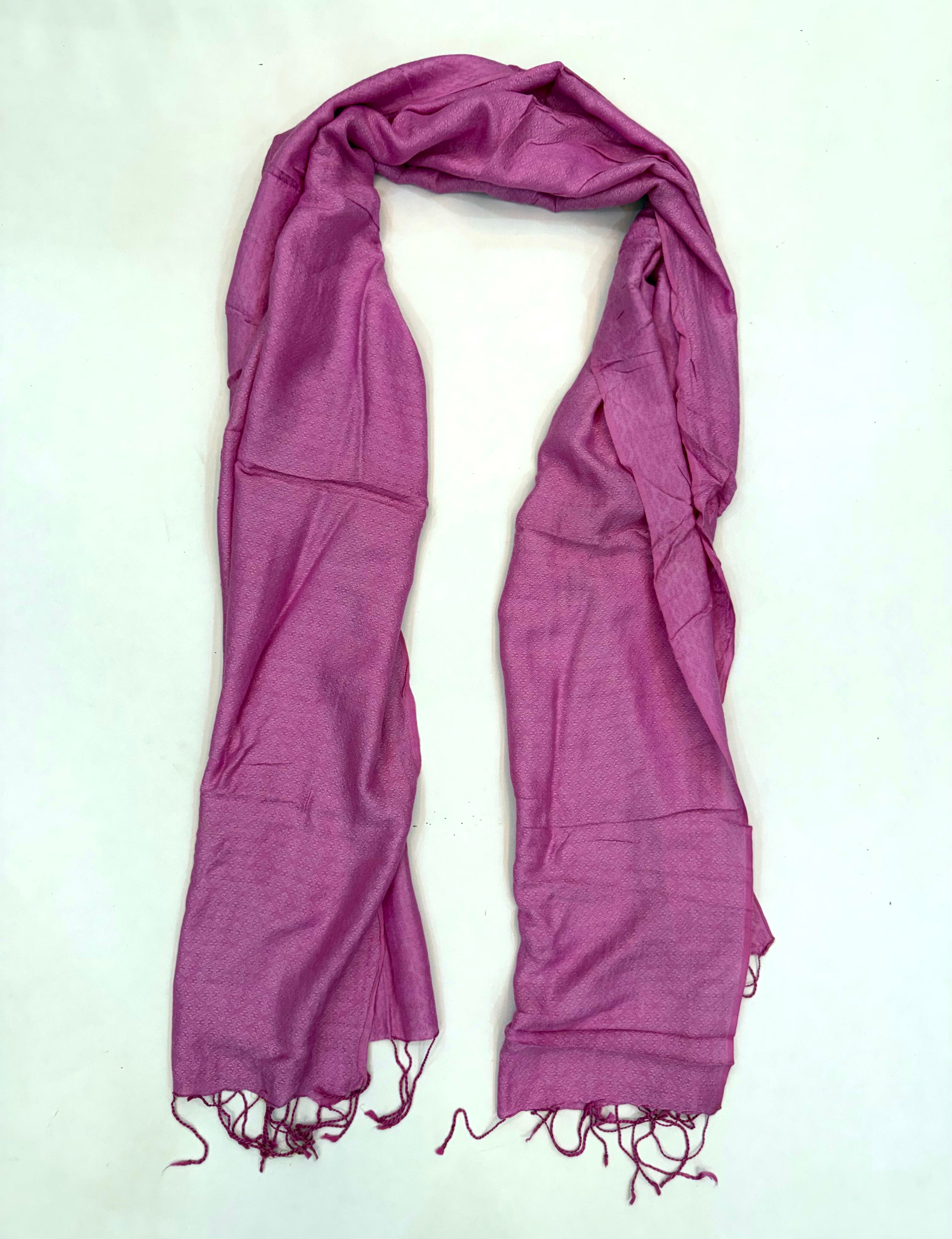Royal Orchid Silk Scarf